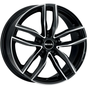 Mak Wheels – SARTHE – Black – 18″x8″ 28mm – Summer Wheels – F8080RHBM28WSX